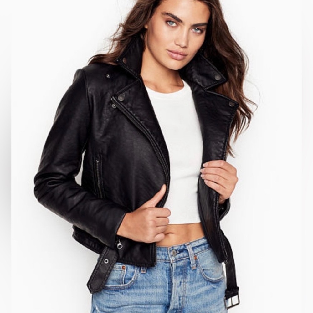 Victoria's Secret Black Leather Jacket